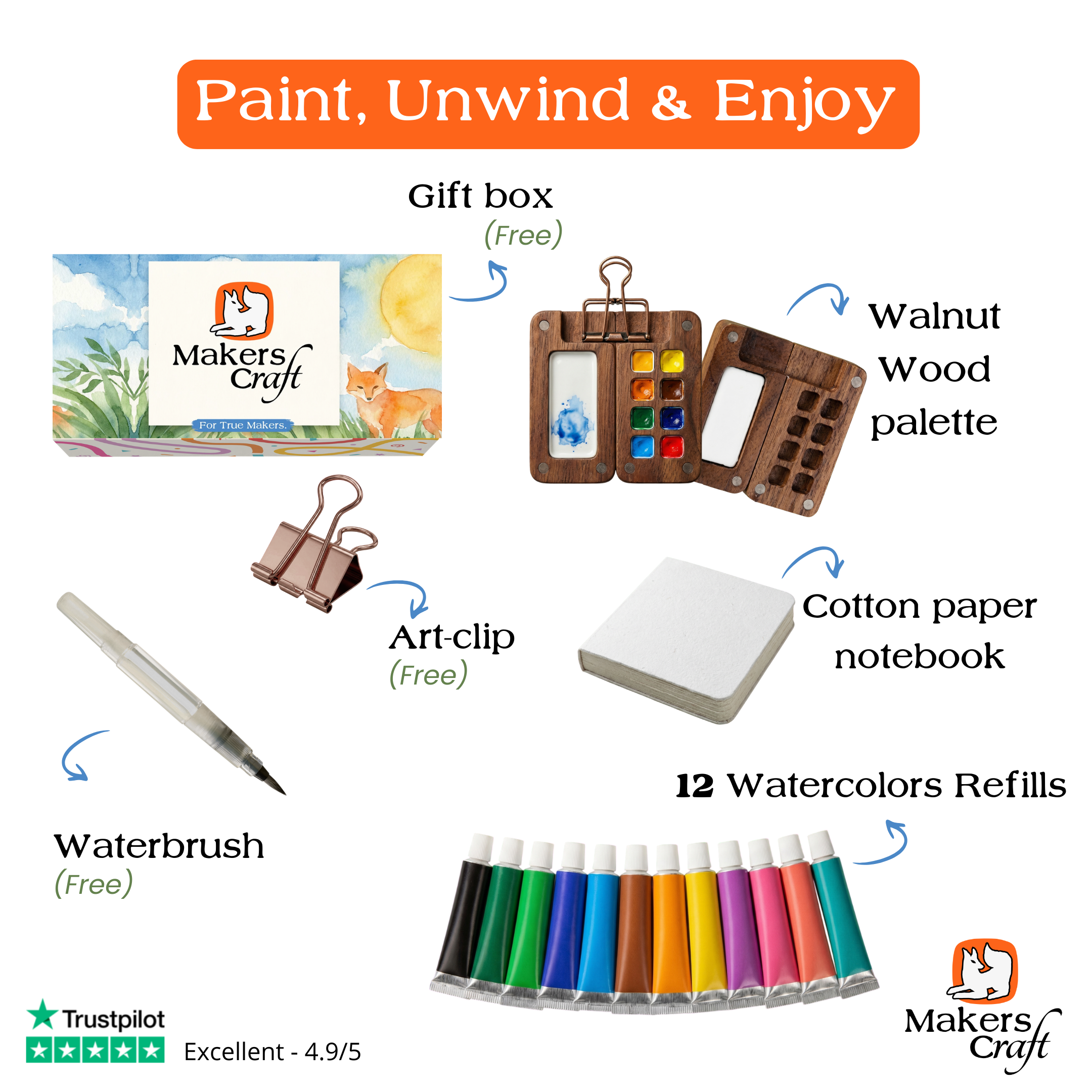 Makers Craft's™ Watercolor Kit